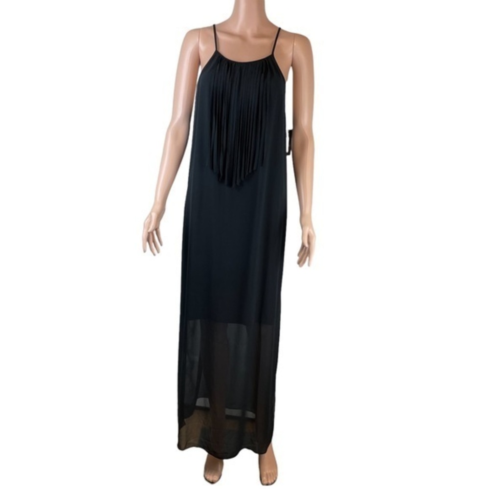 Mossimo Black Maxi Dress with Side Slit